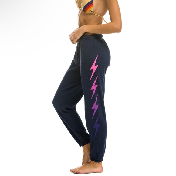 Aviator Nation Pants & Jumpsuits Nwt Aviator Nation Blackpinkpurple